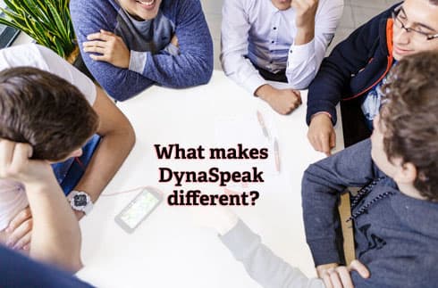 What makes DynaSpeak different — collaborative learning